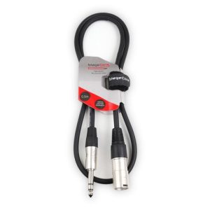Male XLR - 6.35mm Stereo Jack Plug