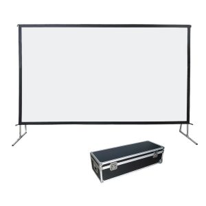 Hire Fast Fold Projection Screen, 10ft x 6ft 150″ 16:9, Front + Rear