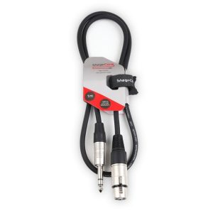 Female XLR - 6.35mm Stereo Jack Plug