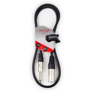 Male XLR - 6.35mm Mono Jack Plug