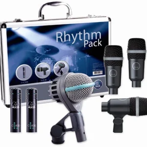 Hire AKG's Rhythm Pack drum microphone set