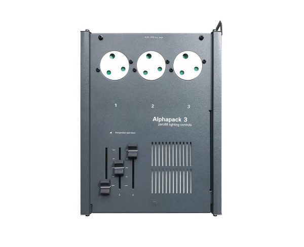 Zero 88 Alphapack 3 Dimmer With 3x15Amp UK Socket Outlet