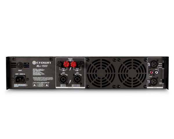 Crown XLi 1500 Rugged Power Amplifier 2 x 450W @ 4Ω 2U - Image 2