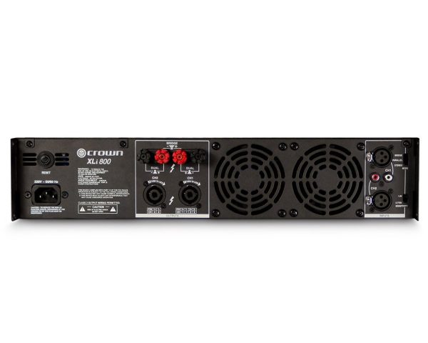 Crown XLi 800 Rugged Power Amplifier 2 x 300W @ 4Ω 2U - Image 2