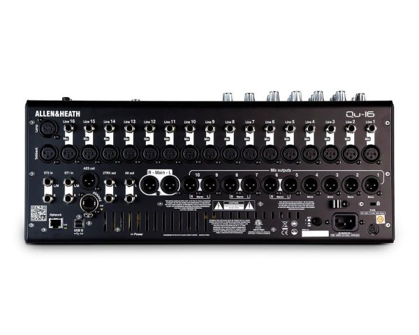 Allen & Heath QU16 22IN / 12OUT Rackmountable Digital Mixer exc Rack Kit - Image 3