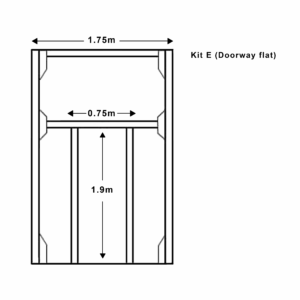 Scenery Flat Kit E Doorway Canvas