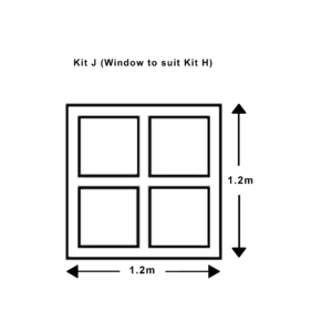 Scenery Flat Kit J window (Frame Only)