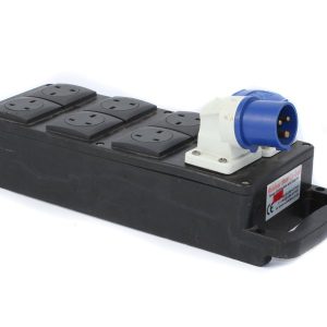 Hire 16A Single Phase In & Out To 6x 13A (Unprotected)