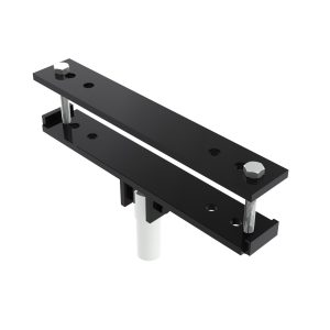 Hire truss mount with a hinged mounting spigot