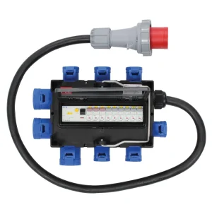 ISCHL Distribution Box 63A 415V In, 3x32A + 6x16A Out (9130026)