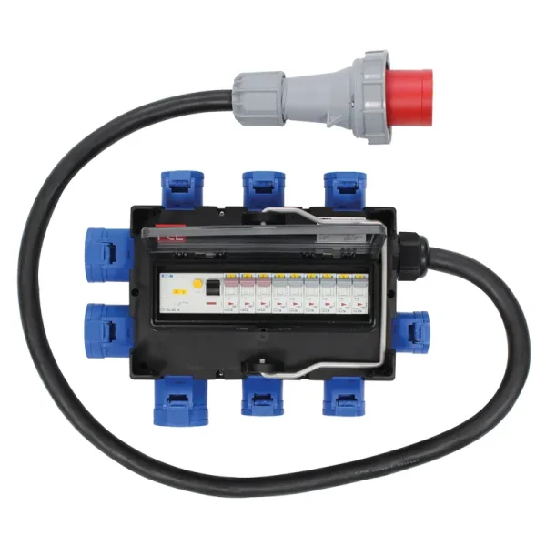 ISCHL Distribution Box 63A 415V In, 3x32A + 6x16A Out (9130026)