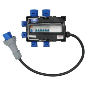 ISCHL Distribution Box 63A 230V In, 2x32A + 4x16A Out