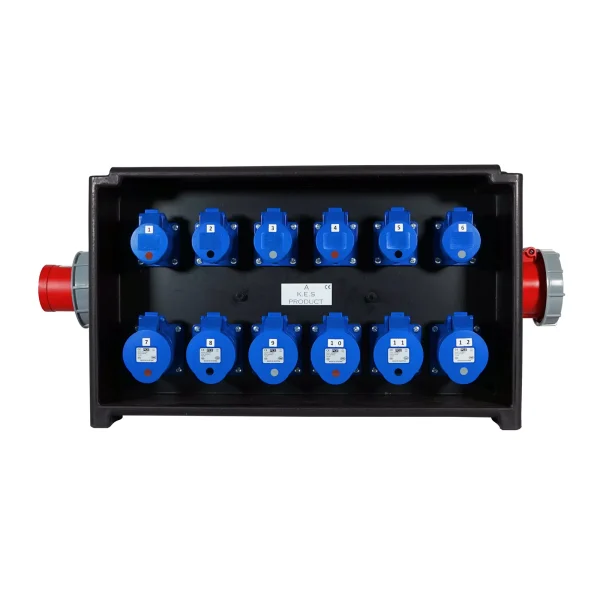 MERZ Distribution Box 63A 3PH In/Thru to 32A/16A RCBO - Image 3