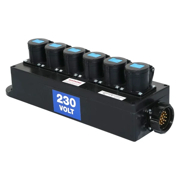 Socapex Breakout Box, 19-Pin to 6x16A Sockets - Image 2