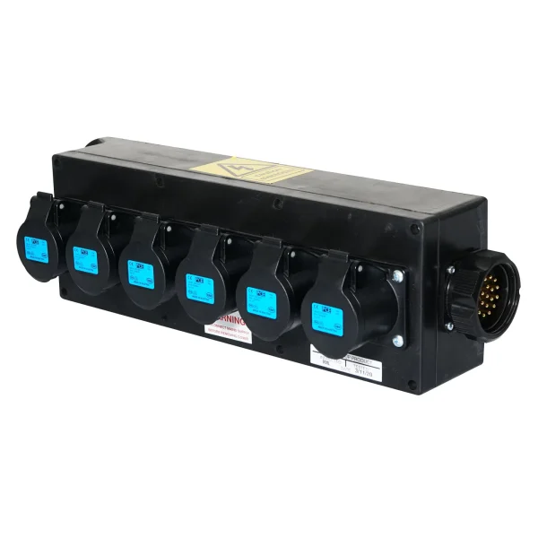 Socapex Breakout Box, 19-Pin to 6x16A Sockets - Image 3