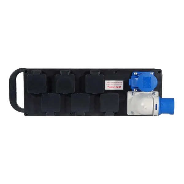 Rubber Distribution Unit, 16A In/Out, 6x13A Out - Image 2