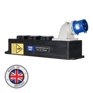 Rubber Distribution Unit, 32A In, 6x13A Out