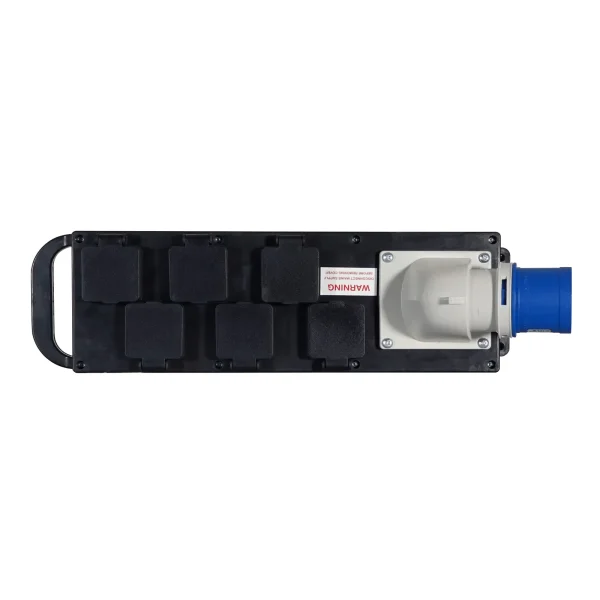 Rubber Distribution Unit, 32A In, 6x13A Out - Image 3