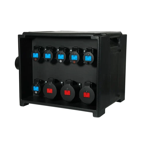 MERZ Distribution Box 63A 3PH to 32A/16A RCBO (Midnight Black) - Image 2