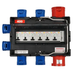 ISCHL Distribution Box 32A 3PH, 6x16A 1PH RCBO