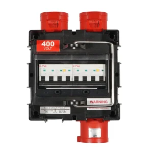 ISCHL Distribution Box 32A 3PH, 2x16A 3PH Type A RCBO