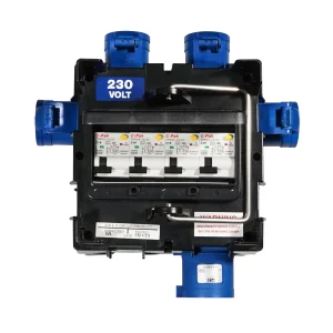 IMST Distribution Box 32A 240V In, 4x16A 240V Out 2P RCBO