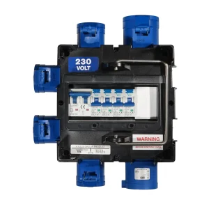 IMST Distribution Box 32A 240V In, 4x16A 240V Out 2P RCBO