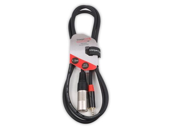 iCORE 213 - 3.5mm Stereo Mini Jack Plug - Male XLR Connector Audio Signal Cable