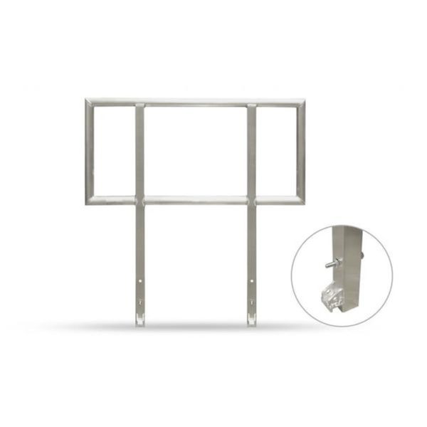 Aludeck Live Aluminium Handrail SBA 50 2ft - Image 2
