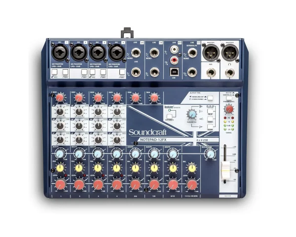 Soundcraft Notepad 12FX Small Format Analogue Mixing Console with Effects