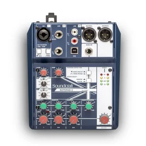 Soundcraft Notepad 5 Small Format Analogue Mixing Console with USB I/O
