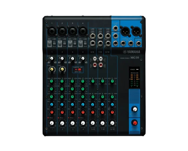 Yamaha MG10 10-Channel Mixing Console 4 Mic / 10 Line with Knobs